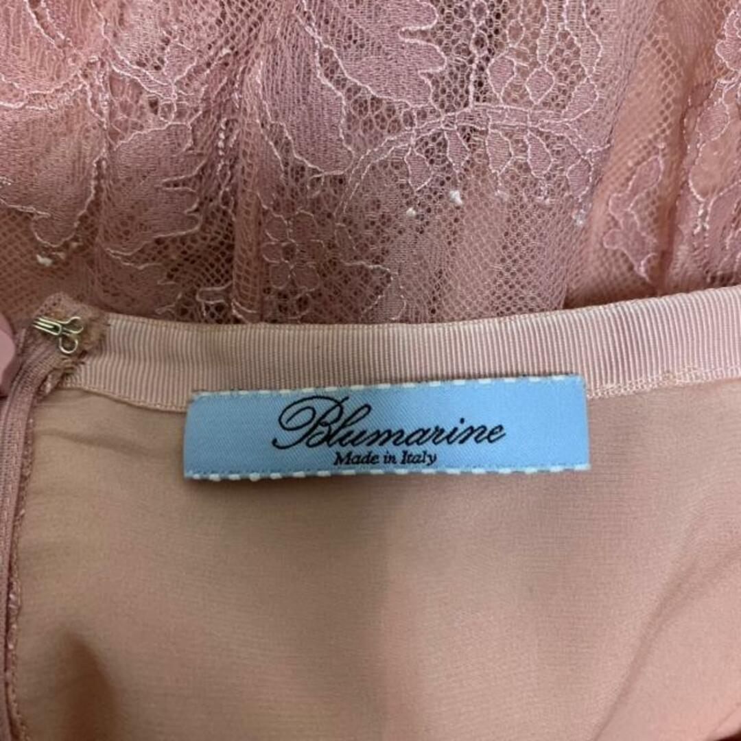 Blumarine(ブルマリン)のBLUMARINE(ブルマリン) ミニスカート サイズ40 M レディース美品  - ピンク レース/フラワー(花) レディースのスカート(ミニスカート)の商品写真