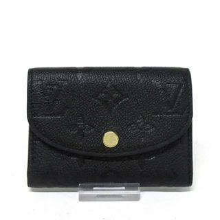 ルイヴィトン(LOUIS VUITTON)のLOUIS VUITTON(ルイヴィトン) コインケース モノグラム・アンプラント美品  ポルトモネロザリ M81455 ノワール 飛行機/羽田空港店限定刻印 モノグラム･アンプラント レザー（皮革の種類：牛革）(コインケース)