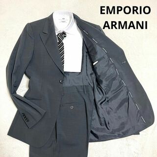 エンポリオアルマーニ(Emporio Armani)の444 エンポリオアルマーニ セットアップスーツ グレー 46 ウール(セットアップ)