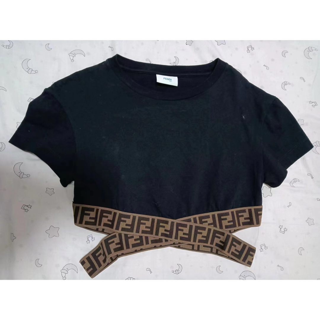 FENDI - Fendi キッズ ウェストクロス ブラック 可愛い 女の子 FENDI - Fendi キッズ ウェストクロス ブラック 可愛い 女の子