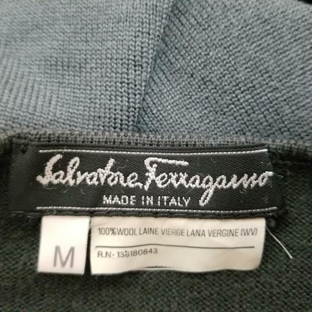 Salvatore Ferragamo(サルヴァトーレフェラガモ)のSalvatoreFerragamo(サルバトーレフェラガモ) カーディガン サイズM レディース - ダークグレー 長袖/ガンチーニ レディースのトップス(カーディガン)の商品写真