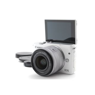 キヤノン(Canon)の❤️お洒落ホワイトでカメラデビュー♪Wi-Fi搭載★キャノン EOS M10❤️(ミラーレス一眼)