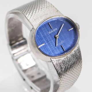 ラドー(RADO)の《希少》RADO  silhouette 腕時計 ブルー 手巻き ヴィンテー n(腕時計)