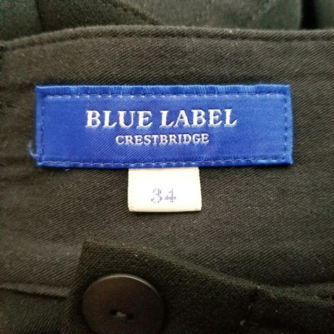 BLUE LABEL CRESTBRIDGE(ブルーレーベルクレストブリッジ)のBLUE LABEL CRESTBRIDGE(ブルーレーベルクレストブリッジ) 巻きスカート サイズ34 S レディース美品  - 黒 ロング レディースのスカート(その他)の商品写真