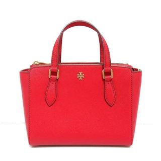 トリーバーチ(Tory Burch)のTORY BURCH(トリーバーチ) ハンドバッグ美品  - レッド レザー(ハンドバッグ)