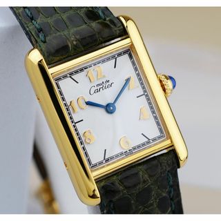 カルティエ(Cartier)の美品 カルティエ マスト タンク ゴールドアラビア SM Cartier(腕時計)