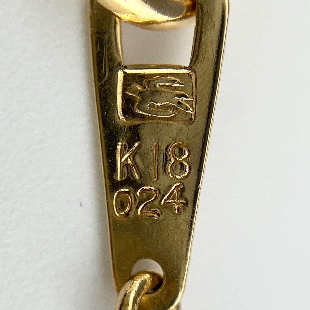 メレダイヤ デザインネックレス K18 【中古】 レディースのアクセサリー(ネックレス)の商品写真