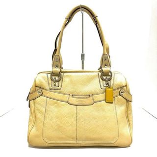 コーチ(COACH)のCOACH(コーチ) ショルダーバッグ - 13169 ベージュ レザー×エナメル（レザー）(ショルダーバッグ)