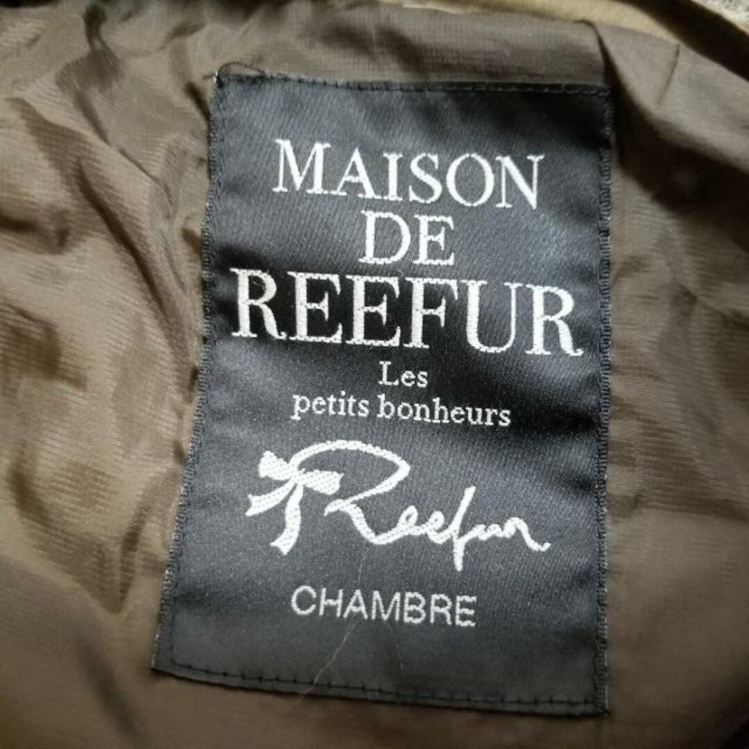 Maison de Reefur(メゾンドリーファー)のMaison de Reefur(メゾン ド リーファー) ダウンコート サイズ36 S レディース - カーキ×ダークグレー×ライトグレー 長袖/フェイクファー/冬 レディースのジャケット/アウター(ダウンコート)の商品写真