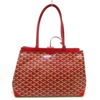 ゴヤール(GOYARD)のGOYARD(ゴヤール) トートバッグ レディース ベルシャスPM レッド×白×黒 コーティングキャンバス×レザー(トートバッグ)