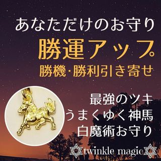 勝運アップお守り！勝利呼ぶ神馬パワーで勝負事うまくゆく！ギャンブル・仕事・試験(その他)