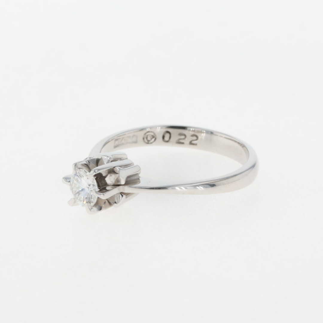 ダイヤモンド デザインリング 7号 K14 【中古】 レディースのアクセサリー(リング(指輪))の商品写真