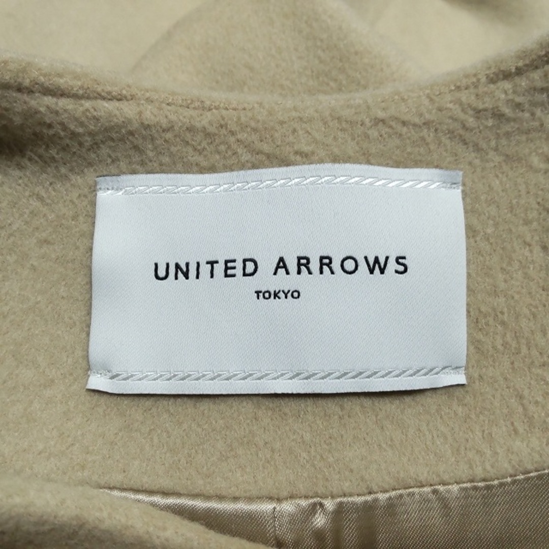 UNITED ARROWS(ユナイテッドアローズ)のUNITED ARROWS(ユナイテッドアローズ) コート サイズ34 S レディース美品  - ベージュ 長袖/ロング丈/秋/冬 レディースのジャケット/アウター(その他)の商品写真