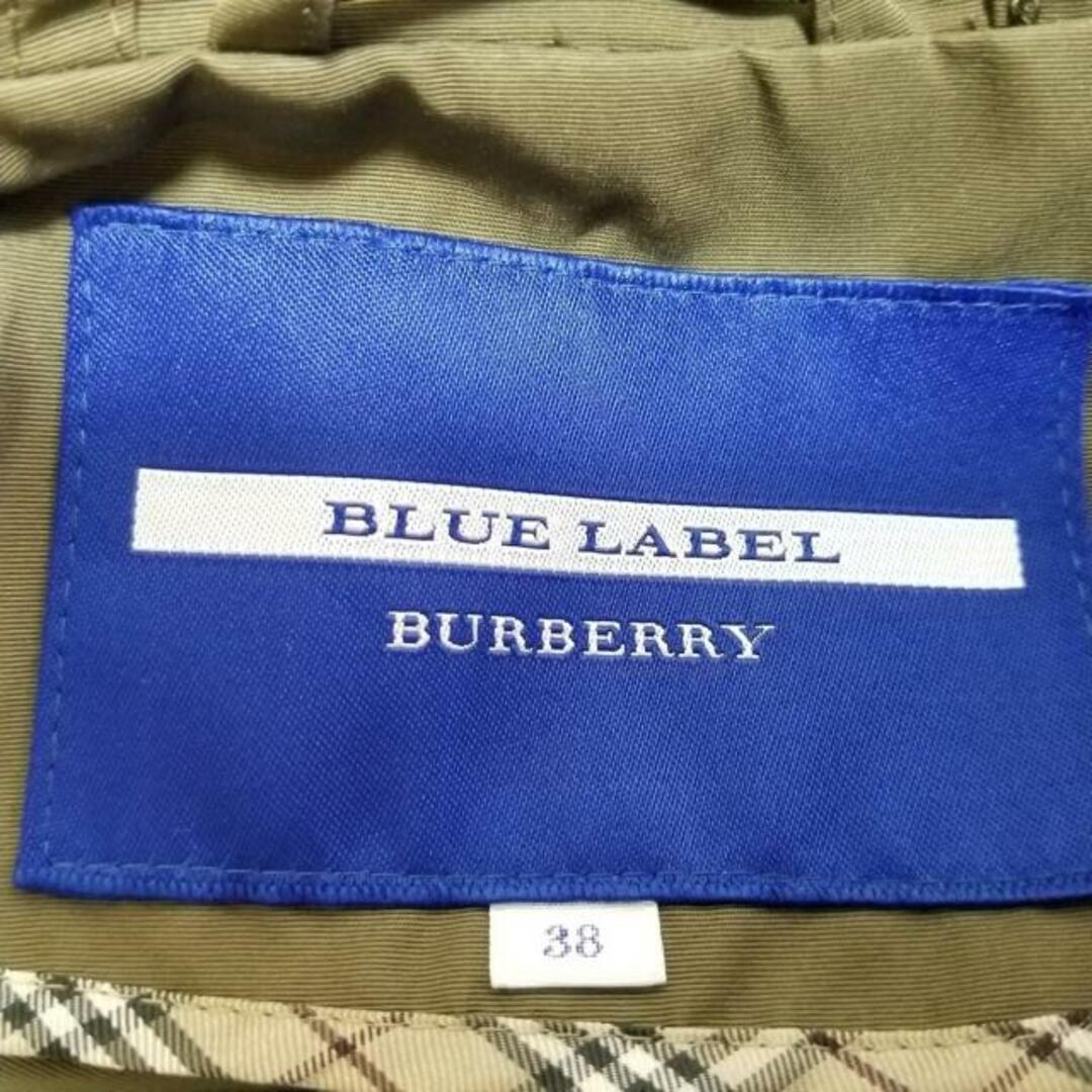 BURBERRY BLUE LABEL(バーバリーブルーレーベル)のBurberry Blue Label(バーバリーブルーレーベル) コート サイズ38 M レディース - カーキ 長袖/オールシーズン レディースのジャケット/アウター(その他)の商品写真