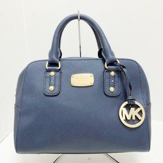 マイケルコース(Michael Kors)のMICHAEL KORS(マイケルコース) ハンドバッグ - ネイビー レザー(ハンドバッグ)