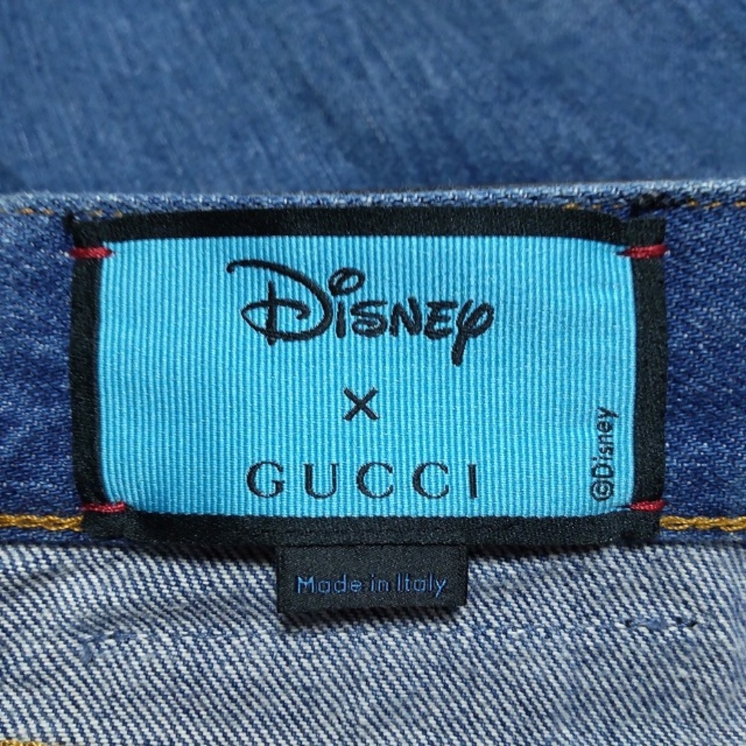 Gucci(グッチ)のGUCCI(グッチ) ジーンズ サイズ25 XS レディース美品  - 628919 ブルー フルレングス/DISNEY/刺繍/ドナルド レディースのパンツ(デニム/ジーンズ)の商品写真