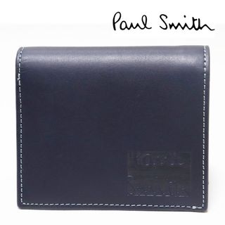 ポールスミス(Paul Smith)の《ポールスミス》箱付新品 【ステッチハイライト】 立体ロゴ レザー2つ折り財布(折り財布)