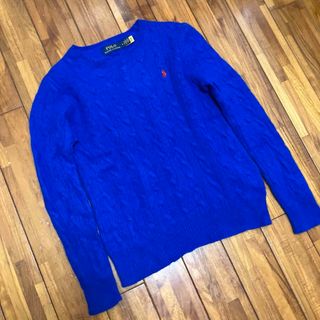 ポロラルフローレン(POLO RALPH LAUREN)のラルフローレン　ケーブルニット　ロイヤルブルー　(ニット/セーター)