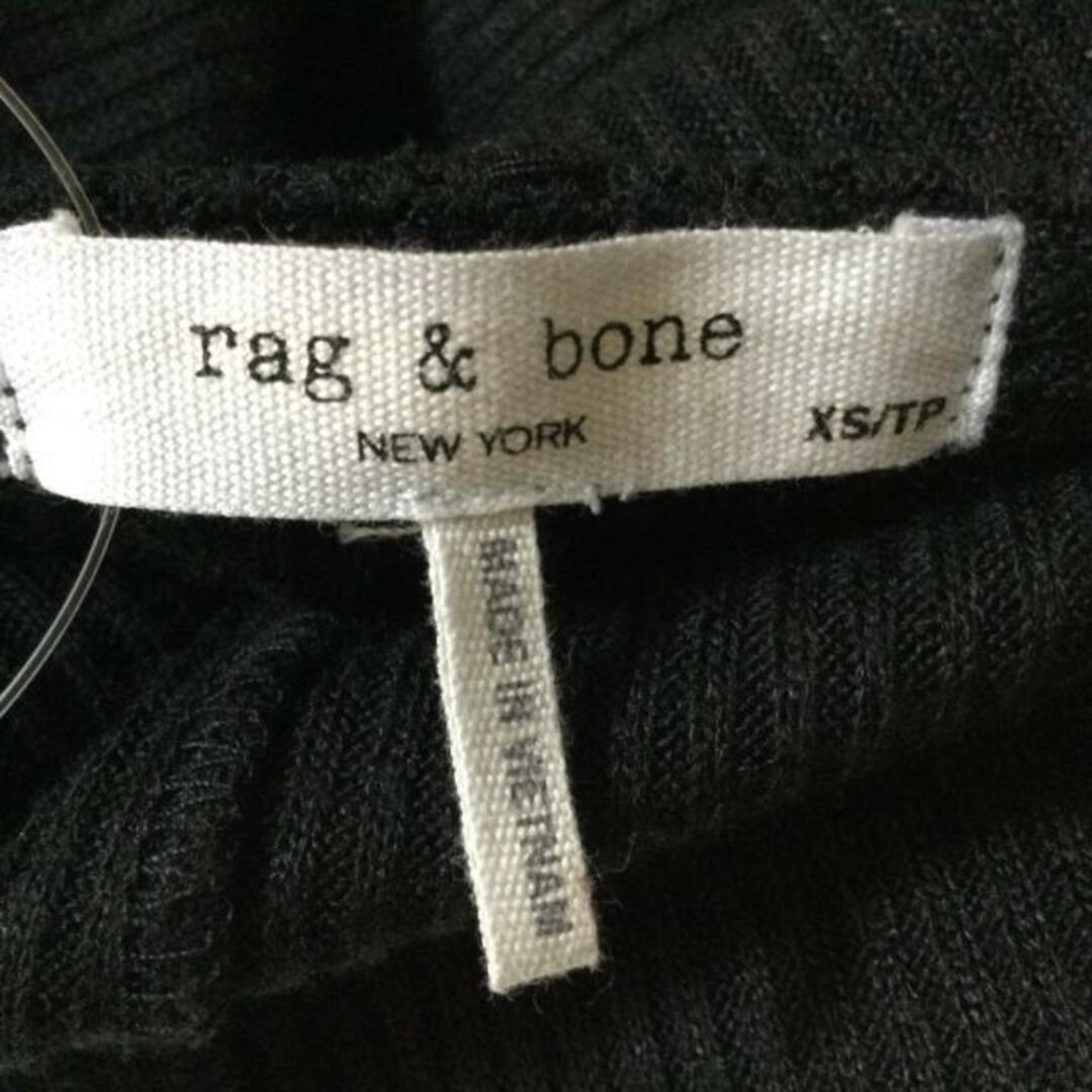 Rag & Bone(ラグアンドボーン)のrag&bone(ラグアンドボーン) ワンピース サイズXS レディース - 黒 Vネック/長袖/ロング レディースのワンピース(その他)の商品写真