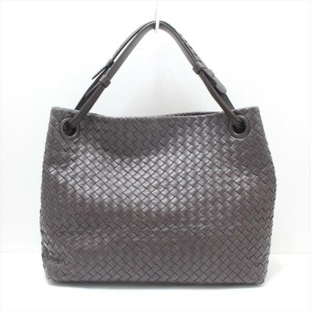 Bottega Veneta(ボッテガヴェネタ)のBOTTEGA VENETA(ボッテガヴェネタ) トートバッグ ミディアム ガルダバッグ ダークブラウン 編み込み レザー レディースのバッグ(トートバッグ)の商品写真