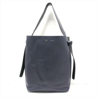 セリーヌ(celine)のCELINE(セリーヌ) ショルダーバッグ ツイステッドカバスモール ダークネイビー×ダークグリーン バイカラー レザー(ショルダーバッグ)