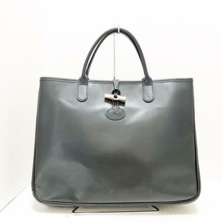 ロンシャン(LONGCHAMP)のLONGCHAMP(ロンシャン) トートバッグ ロゾ 黒 レザー(トートバッグ)