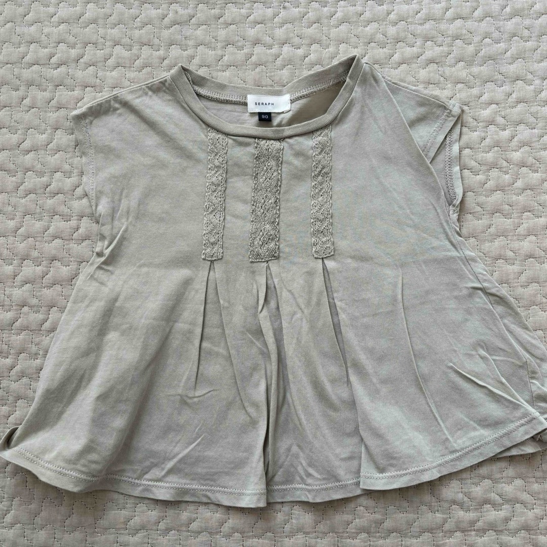 ベビー服 キッズ服 夏服 トップス 90 キッズ/ベビー/マタニティのキッズ服女の子用(90cm~)(Tシャツ/カットソー)の商品写真