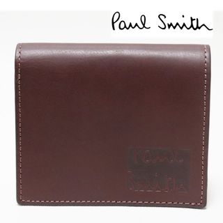 ポールスミス(Paul Smith)の《ポールスミス》箱付新品 【ステッチハイライト】 立体ロゴ レザー2つ折り財布(折り財布)