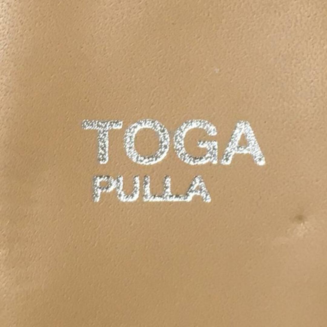 TOGA PULLA(トーガプルラ) サンダル 38 レディース - ベージュ×シルバー×クリア レザー×金属素材×ビニール レディースの靴/シューズ(サンダル)の商品写真