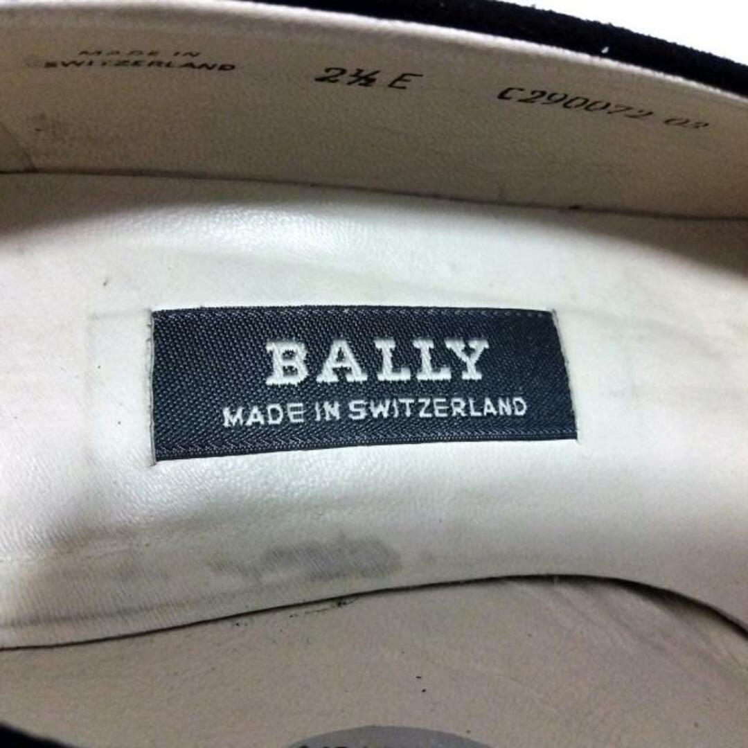 Bally(バリー)のBALLY(バリー) パンプス 2 1/2E レディース - 黒×ゴールド リボン スエード×化学繊維×金属素材 レディースの靴/シューズ(ハイヒール/パンプス)の商品写真