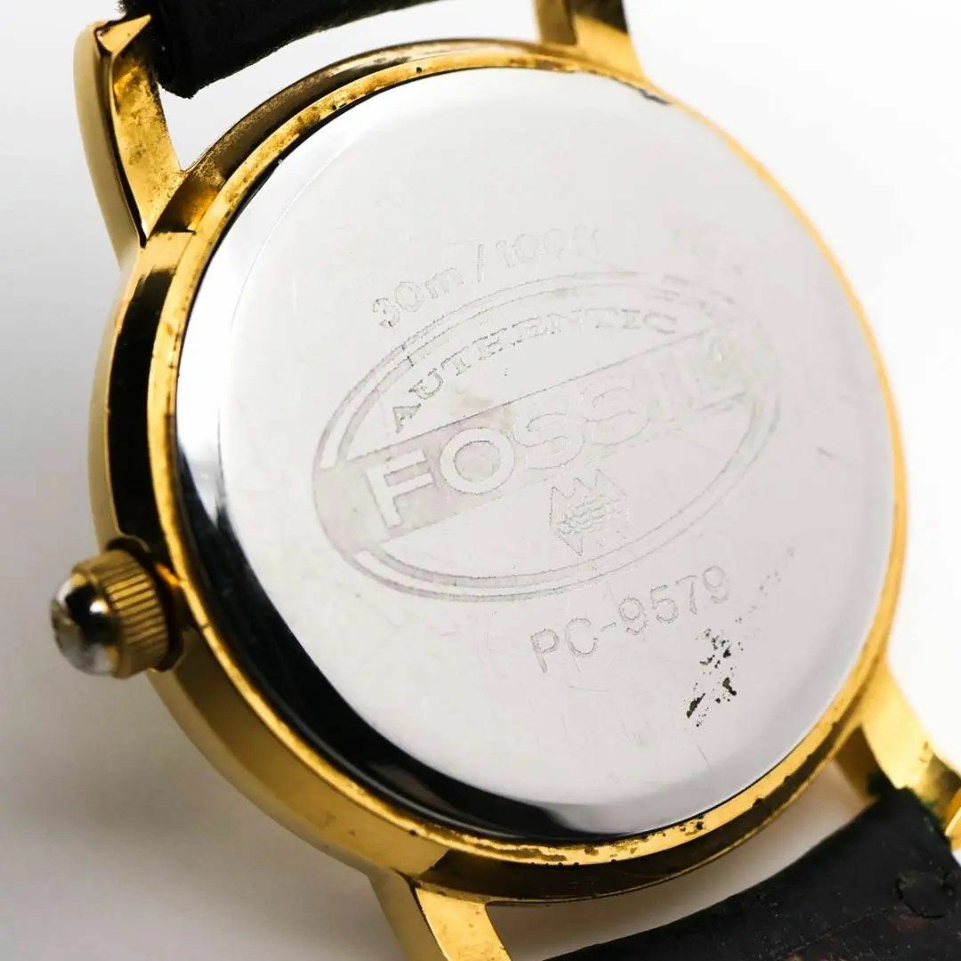 FOSSIL(フォッシル)の《一点物》FOSSIL 腕時計 ゴールド カットガラス レディース h レディースのファッション小物(腕時計)の商品写真