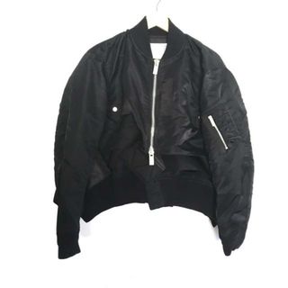 サカイ(sacai)のSacai(サカイ) ブルゾン サイズ1 S レディース美品  - 23-06929 黒 長袖/中綿/春/秋(ブルゾン)