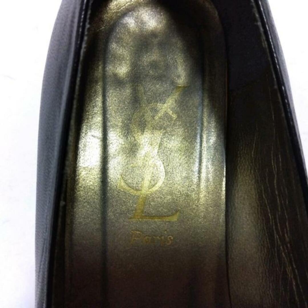Saint Laurent(サンローラン)のYvesSaintLaurent(イヴサンローラン) パンプス 37 レディース美品  - 黒 レザー×スエード レディースの靴/シューズ(ハイヒール/パンプス)の商品写真