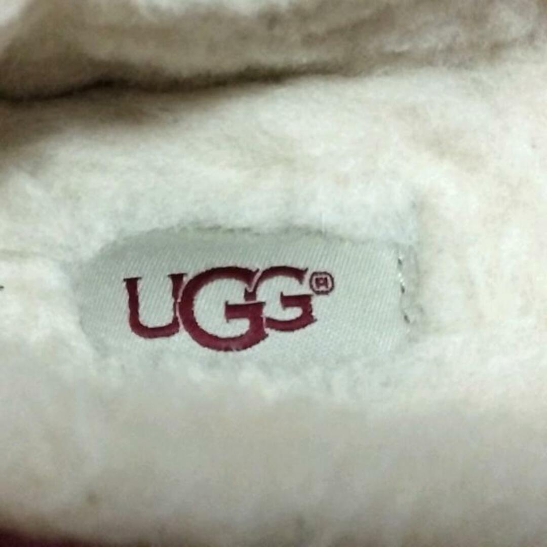 UGG(アグ)のUGG(アグ) フラットシューズ レディース ダコタ 5612 レッド×ダークブラウン リボン ムートン レディースの靴/シューズ(その他)の商品写真