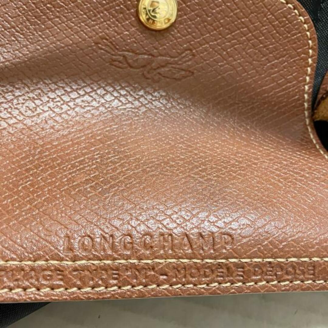 LONGCHAMP(ロンシャン)のLONGCHAMP(ロンシャン) ハンドバッグ ル・プリアージュオリジナル 黒×ブラウン 折りたたみ ナイロン×レザー レディースのバッグ(ハンドバッグ)の商品写真