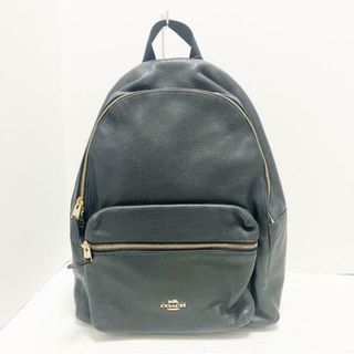 コーチ(COACH)のCOACH(コーチ) リュックサック チャーリー ペブルド レザー バックパック F29004 黒 レザー(リュック/バックパック)