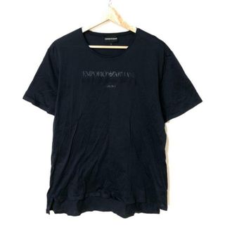 エンポリオアルマーニ(Emporio Armani)のEMPORIOARMANI(エンポリオアルマーニ) 半袖Tシャツ サイズXL メンズ - ダークネイビー クルーネック(Tシャツ/カットソー(半袖/袖なし))