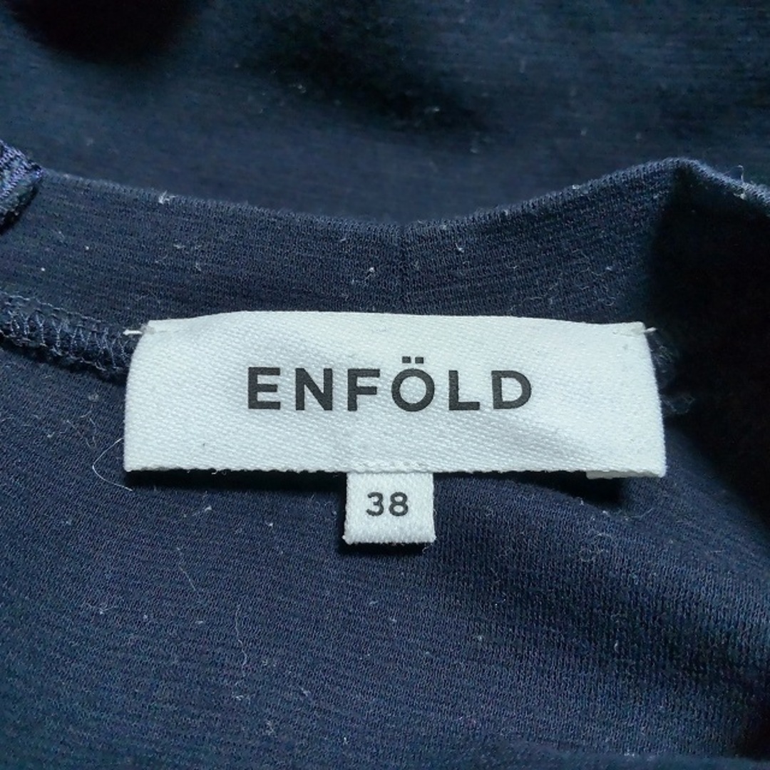 ENFOLD(エンフォルド)のENFOLD(エンフォルド) ワンピース サイズ38 M レディース - ダークネイビー×ライトブルー 半袖/ロング レディースのワンピース(その他)の商品写真