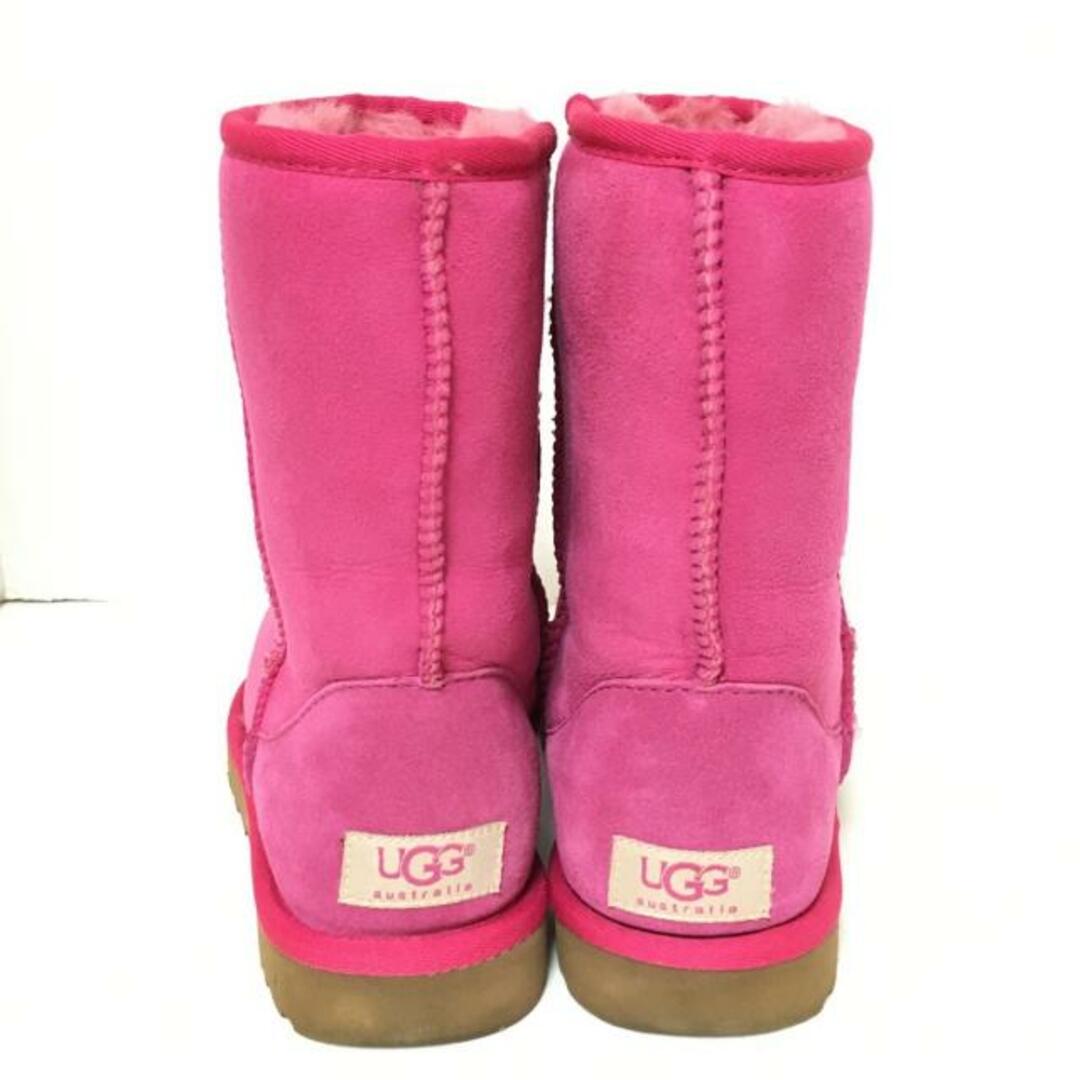 UGG(アグ)のUGG(アグ) ショートブーツ W7 レディース クラシックショート 5825 ピンク ムートン レディースの靴/シューズ(ブーツ)の商品写真