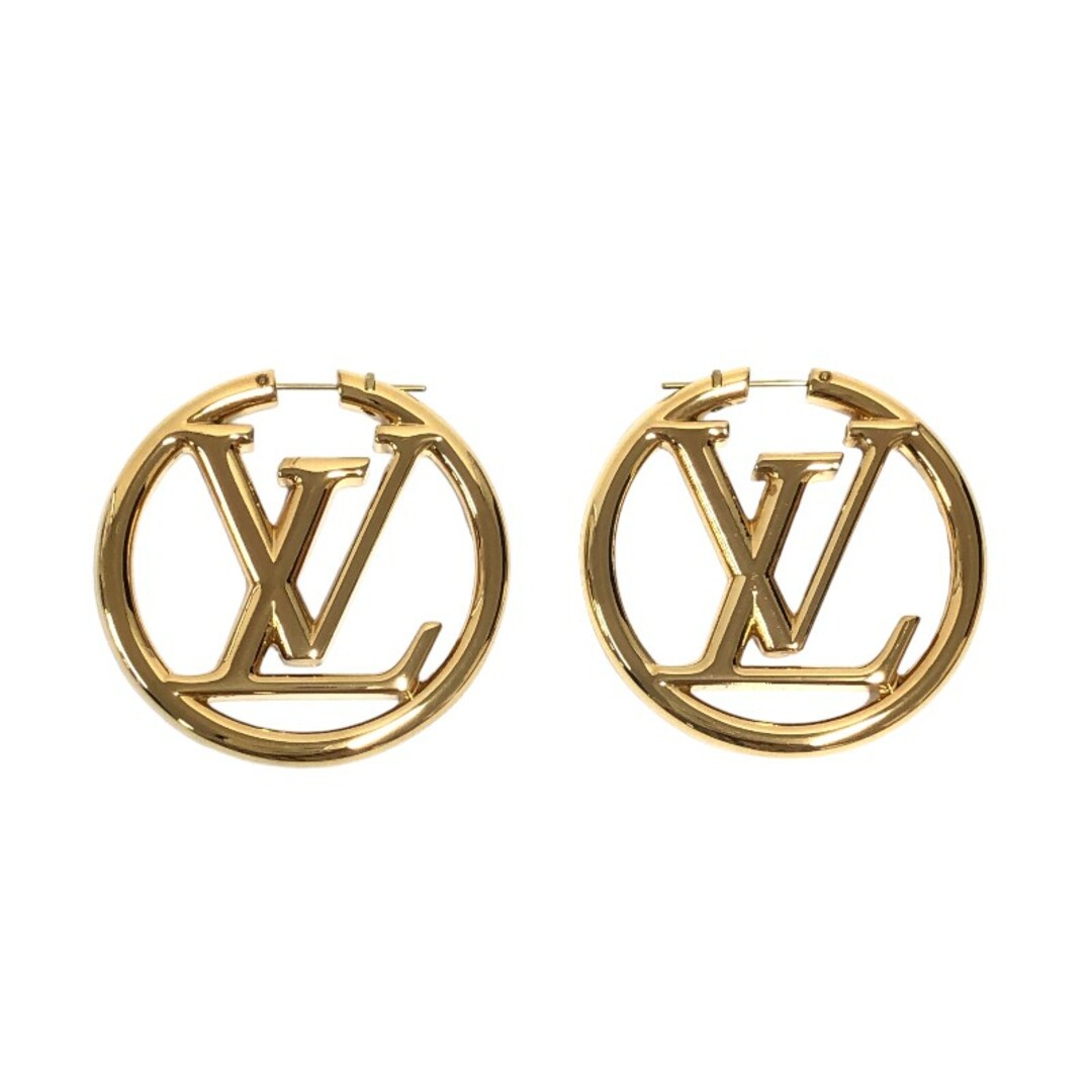 LOUIS VUITTON(ルイヴィトン)の　ルイ・ヴィトン LOUIS VUITTON ピアス フープ ルイーズ ゴールド メッキ アクセサリー レディースのアクセサリー(ピアス)の商品写真