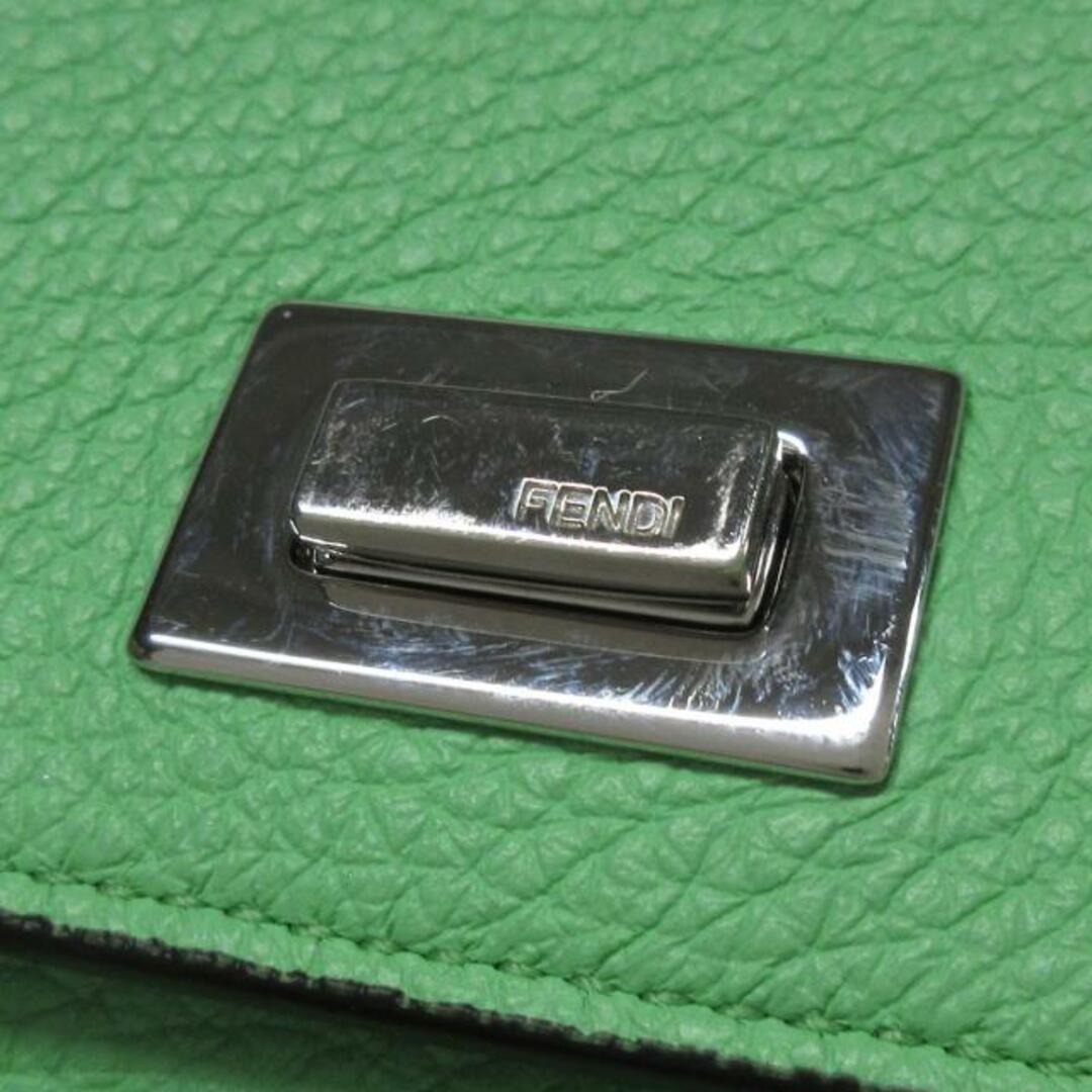 FENDI(フェンディ)のFENDI(フェンディ) 3つ折り財布美品  ピーカブー 8M0426 ライトグリーン レザー レディースのファッション小物(財布)の商品写真