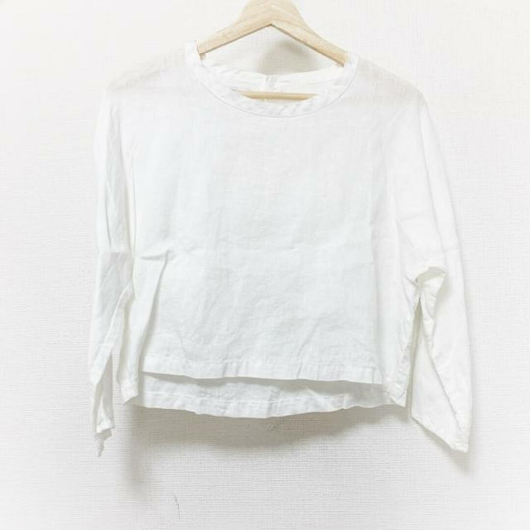 fog linen work(フォグリネンワーク)のfog linen work/FLW(フォグリネンワーク) 長袖カットソー レディース美品  - アイボリー クルーネック レディースのトップス(カットソー(長袖/七分))の商品写真