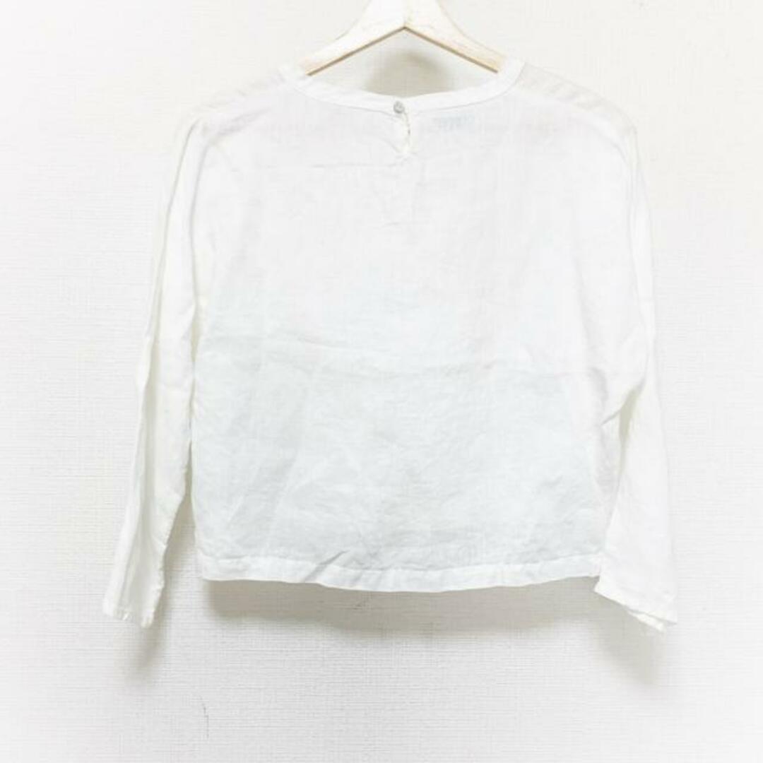 fog linen work(フォグリネンワーク)のfog linen work/FLW(フォグリネンワーク) 長袖カットソー レディース美品  - アイボリー クルーネック レディースのトップス(カットソー(長袖/七分))の商品写真