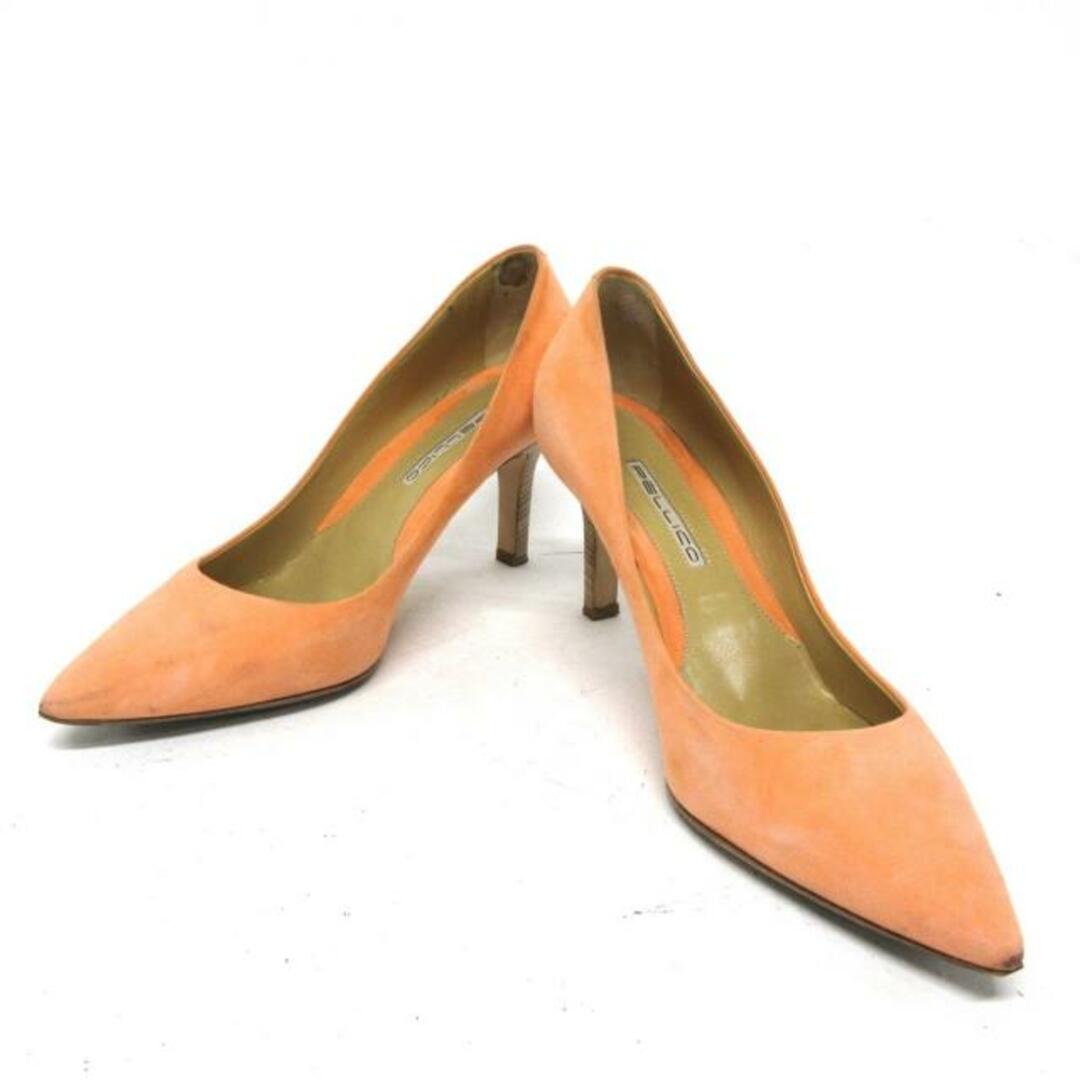 PELLICO(ペリーコ)のPELLICO(ペリーコ) パンプス 37 レディース - オレンジ スエード レディースの靴/シューズ(ハイヒール/パンプス)の商品写真