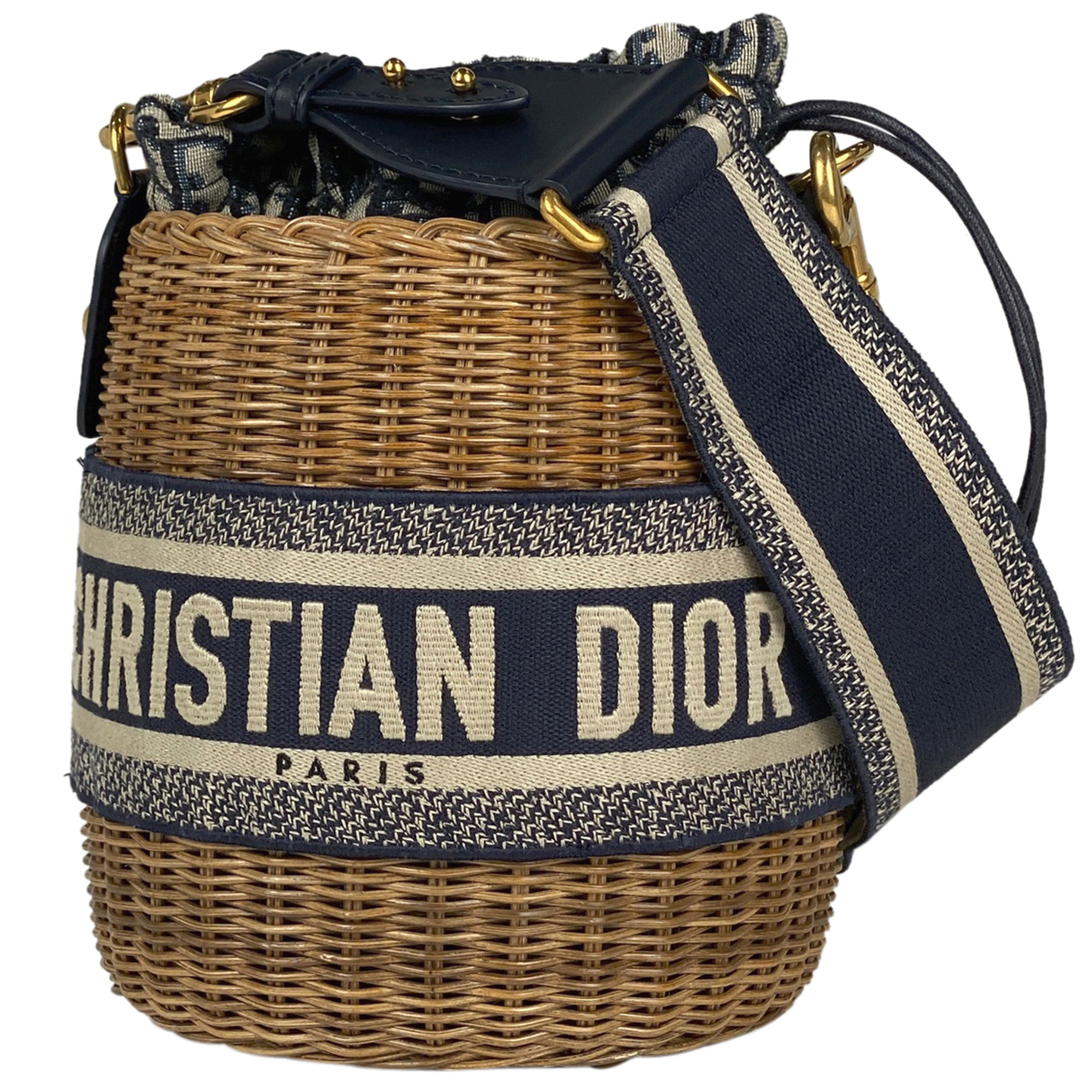 Christian Dior(クリスチャンディオール)のクリスチャンディオール オブリーク バケットバッグ レディース 【中古】 レディースのバッグ(ショルダーバッグ)の商品写真