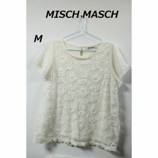 ミッシュマッシュ(MISCH MASCH)のプロフ必読MISCH MASCHレース半袖カットソー/良品かわいいM(Tシャツ(半袖/袖なし))