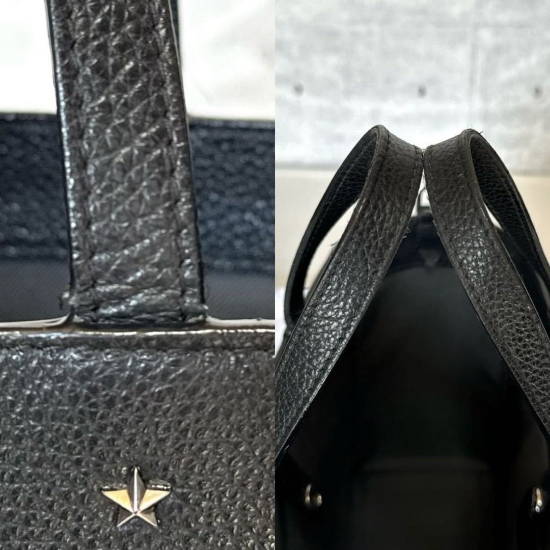 JIMMY CHOO(ジミーチュウ)の【美品】JIMMY CHOO PEGASI BLACK 2WAY ハンドバッグ レディースのバッグ(ハンドバッグ)の商品写真