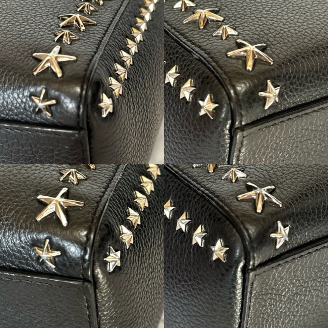 JIMMY CHOO(ジミーチュウ)の【美品】JIMMY CHOO PEGASI BLACK 2WAY ハンドバッグ レディースのバッグ(ハンドバッグ)の商品写真