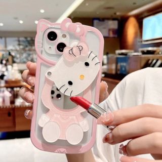 ハローキティ - 匿名発送‼️可愛いキティちゃんiPhoneケース♡ミラー付き♡iPhone14♡