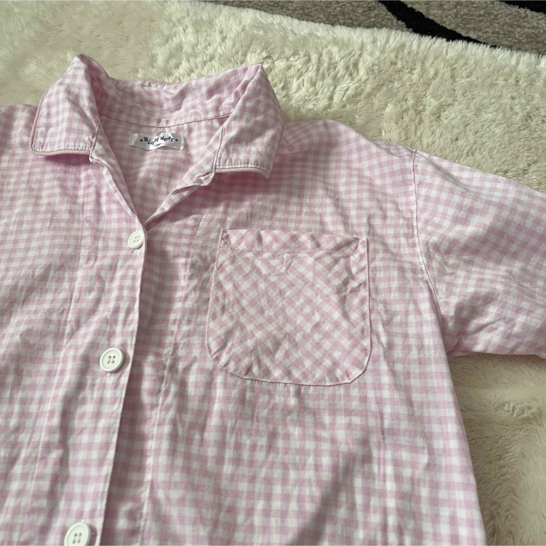 前ボタン　半袖パジャマ キッズ/ベビー/マタニティのキッズ服女の子用(90cm~)(パジャマ)の商品写真